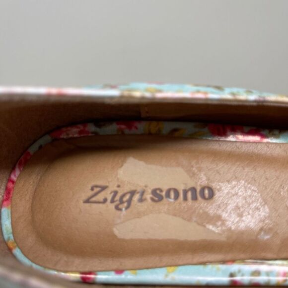 Zigi Soho Barbie Women's Pump Heels Slip On Pink Rose Floral Multicolour Size 6 - Picture 8 of 9